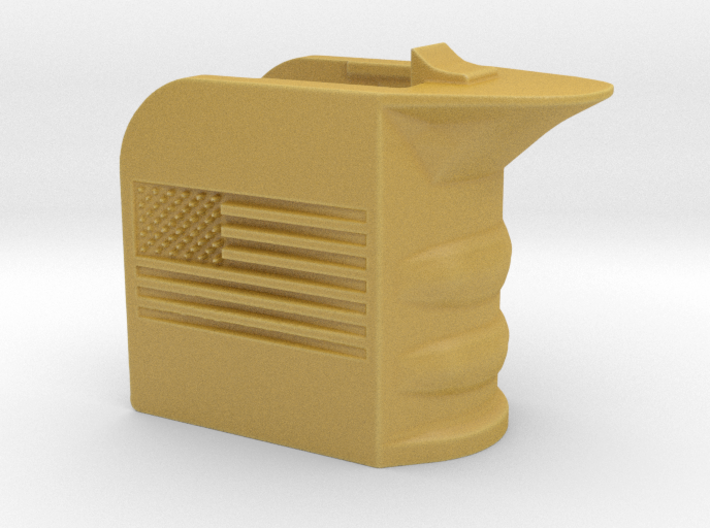 M4/AR15 Magwell Grip With United States Flag 3d printed