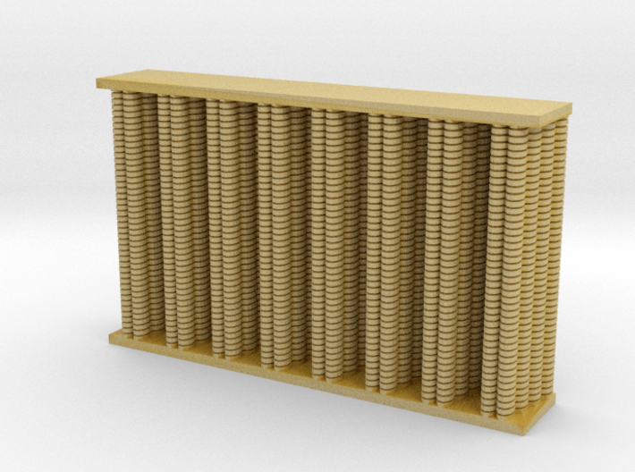 Replacement radiator for Thunder Models Scammell P 3d printed 