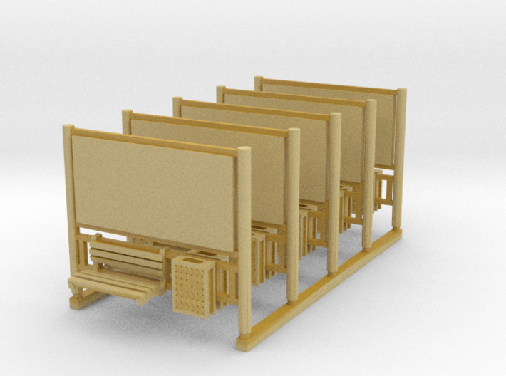 AFA JCDecaux Railboards 5 pcs 3d printed 