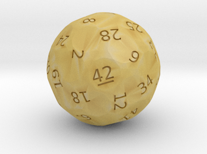 d42 &quot;Dice, the Universe, and Everything&quot; 3d printed
