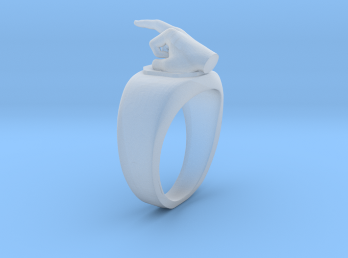 Middle Finger Ring - Size 9 3d printed