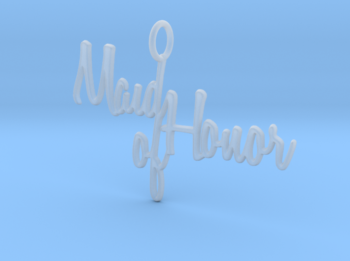 Maid of Honor Pendant 3d printed