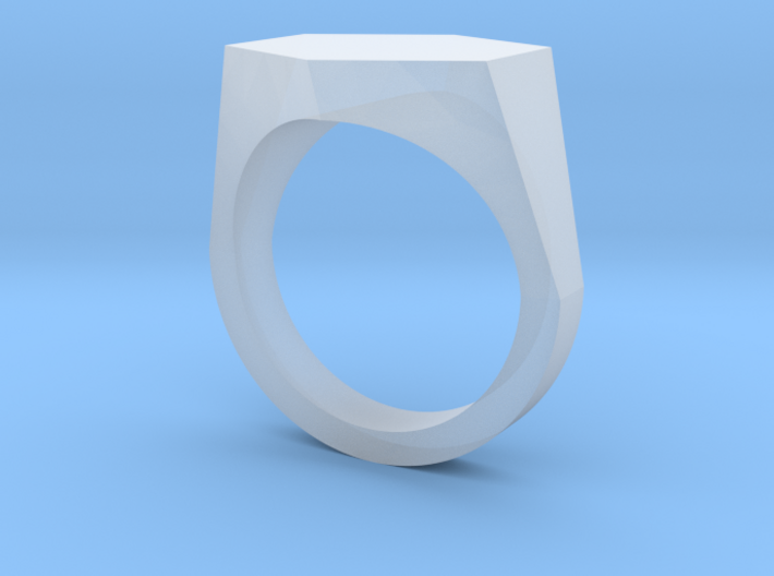 hexagon customizable ring 3d printed