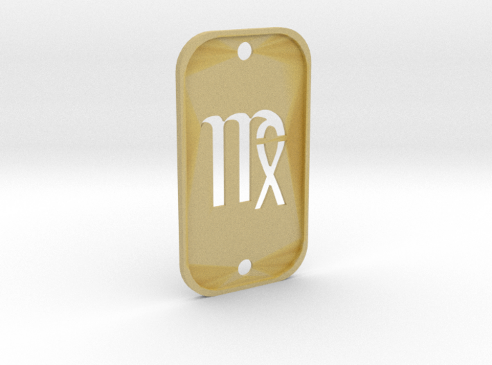Virgo (The Maiden) DogTag V2 3d printed