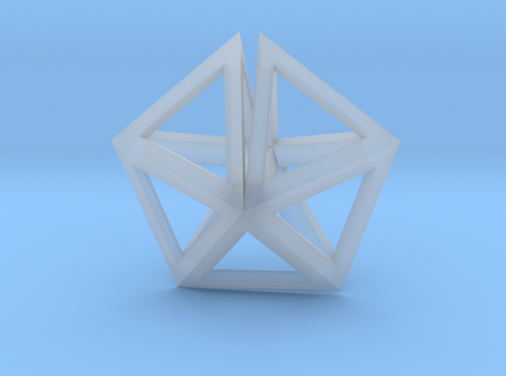 UFO Tetrahedrons pendant 3d printed