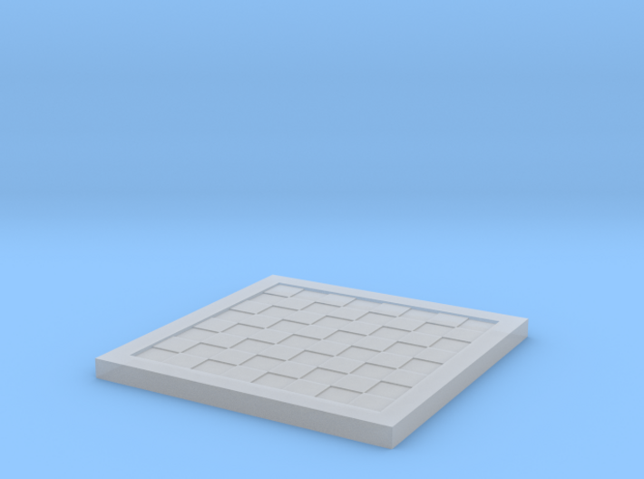 1/18 Scale Chess/Checkers Board (Bare) 3d printed