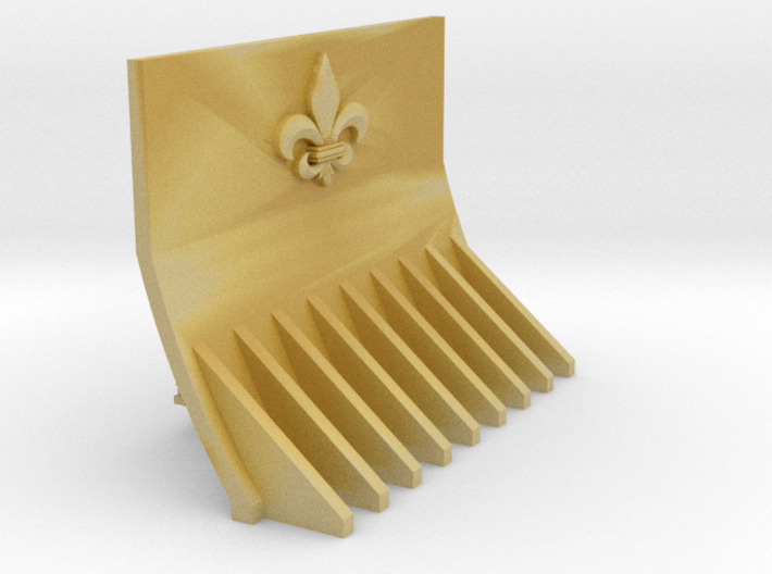 Supressor Fleur de lis dozer blade 3d printed
