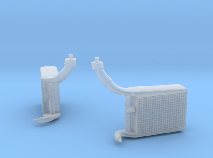 late version intercoolers for the 1/20th McLaren M 3d printed