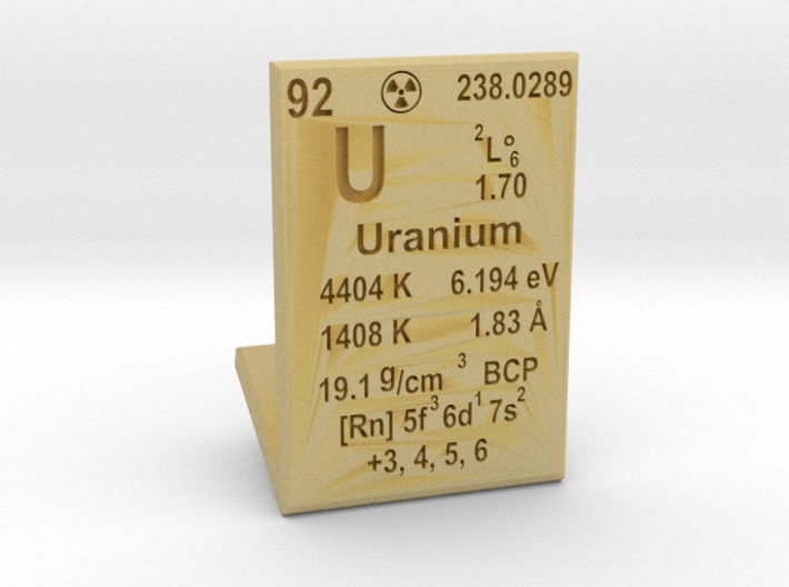 Uranium Element Stand 3d printed