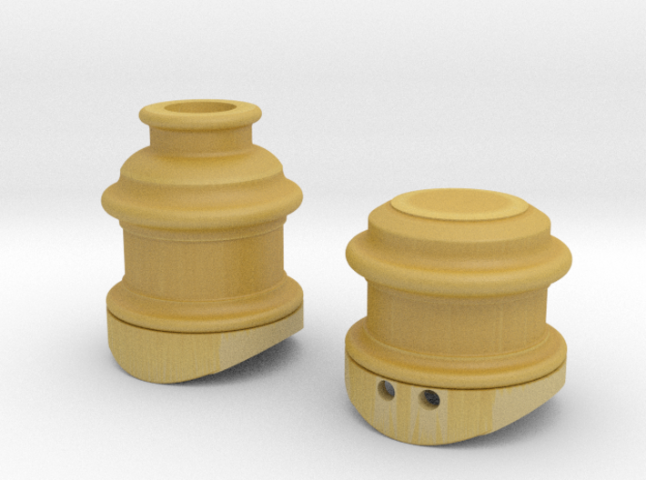 On30 Fluted Domes for Bachmann Forney 3d printed 