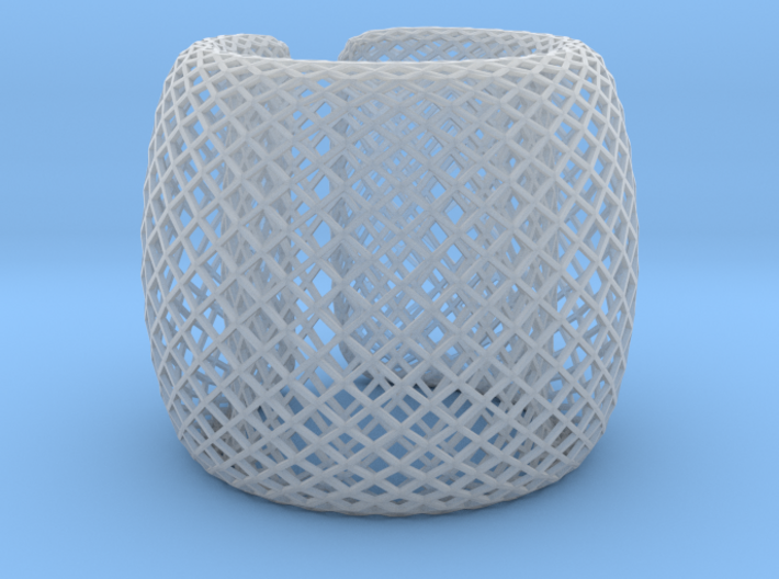 Fish Net Bangle 3d printed