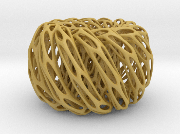 Perforated Twisted Double torus 3d printed