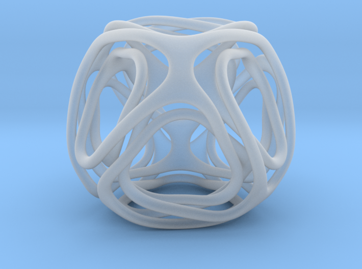 Twisted looped Octahedron  3d printed