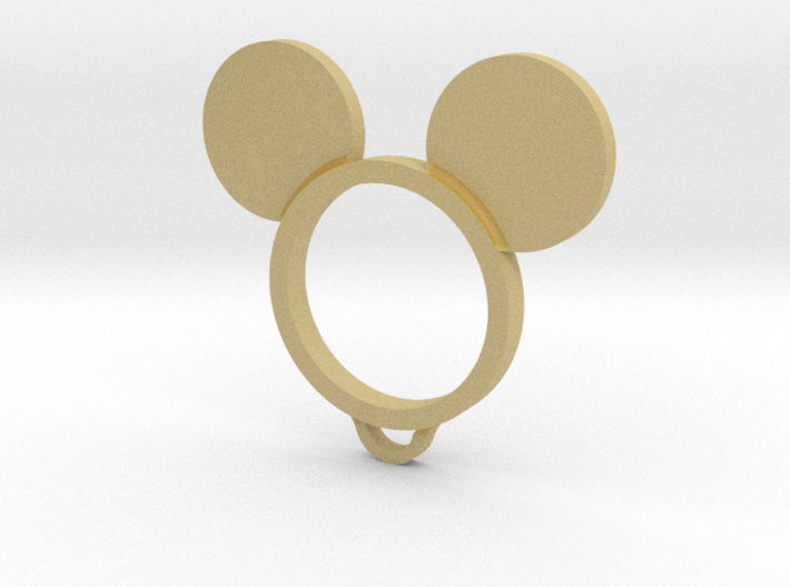 Keyring with Ears 3d printed