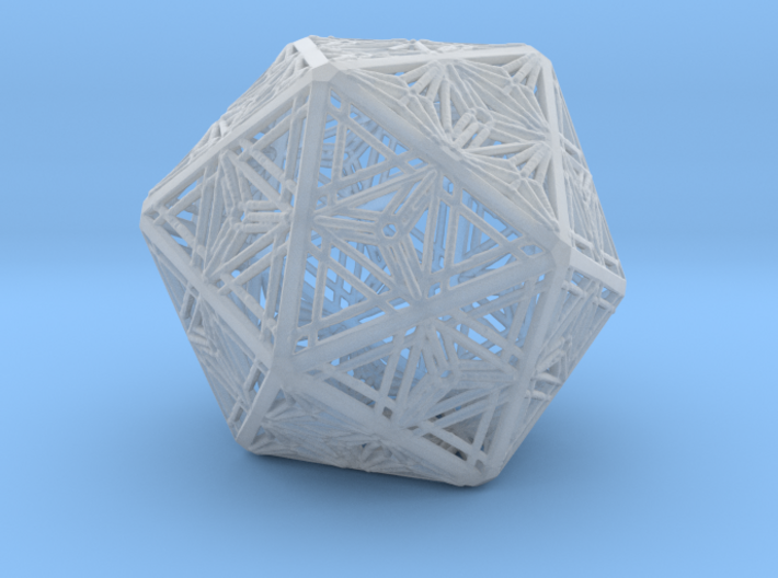 Icosahedron Unique Tessallation 3d printed