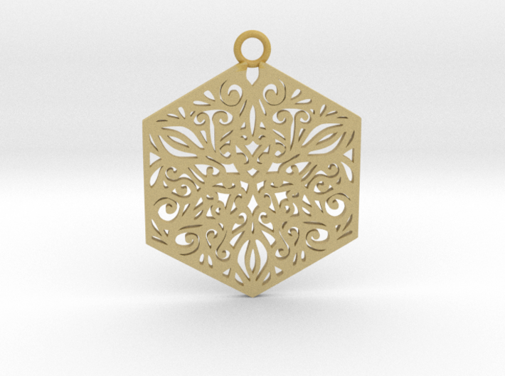Ornamental pendant 3d printed