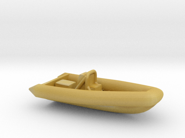 RHIB, no outboard engine (1:200) 3d printed 