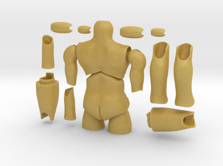 'Storybook' BJD body MALE (without hands and feet) 3d printed