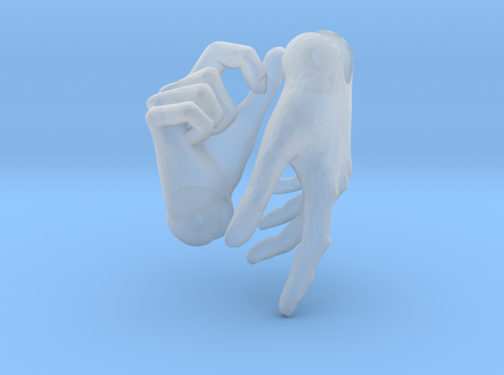 Human male hands for 'Storybook' BJD 3d printed