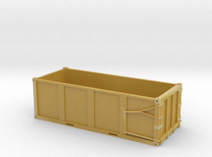 HO 1/87 EPIC Trash container 3-rib - forklift slot 3d printed 