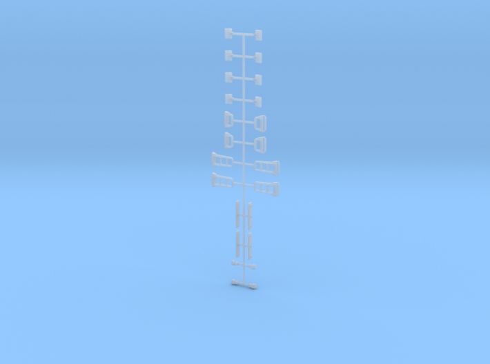 HO Scale F40PHM-2 Detail Parts Sprue 3d printed
