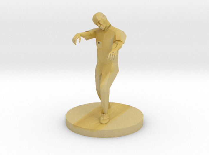 Zombie Missing a Foot (28mm Scale Miniature) 3d printed