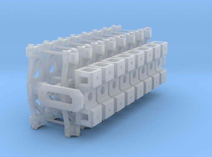 Sn2_truck_frame_bolster_sprue 3d printed