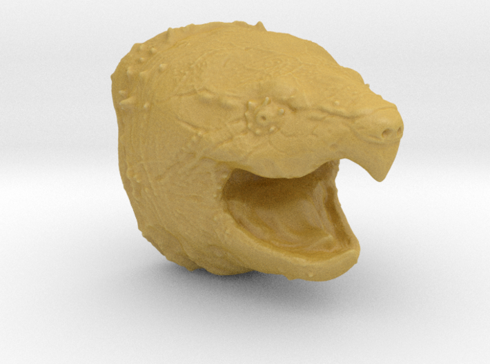 Alligator_snapping_turtle_head_03_19mm_back_edge 3d printed