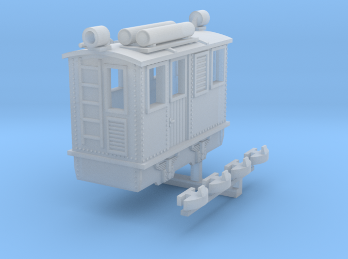 Egger-bahn style narrow gauge boxcab locomotive 3d printed