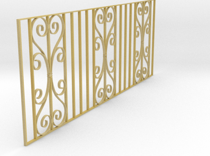 Dolls House Fence 1/24 scale 3d printed