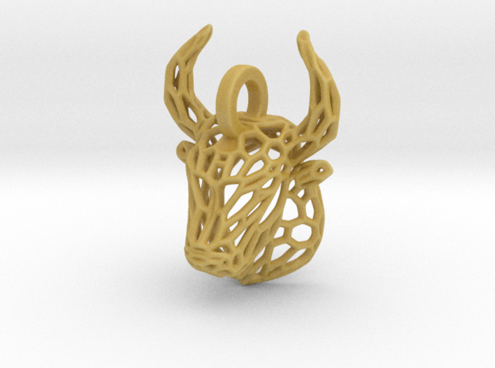 Bull Pendant 3d printed