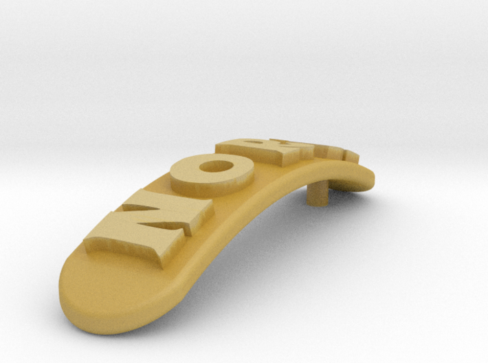 NORA Personalized Hair Barrete 30-35 3d printed
