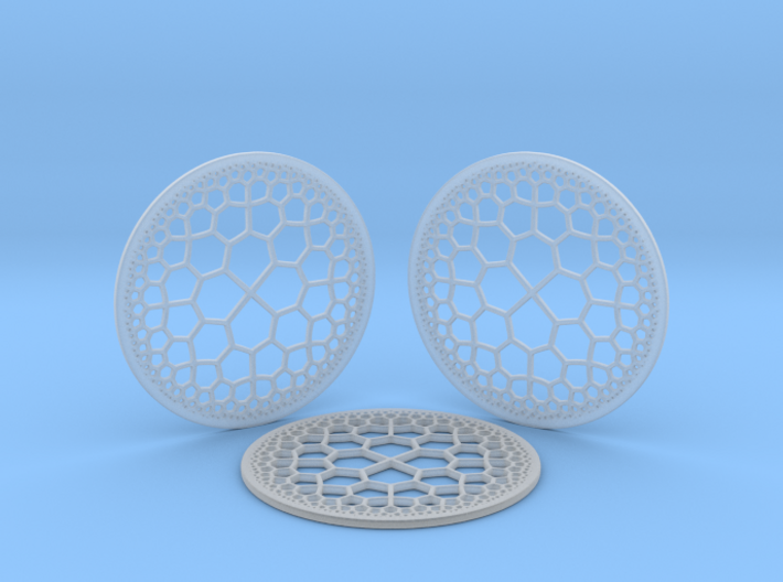 Hyperbolic T.Coasters 3d printed