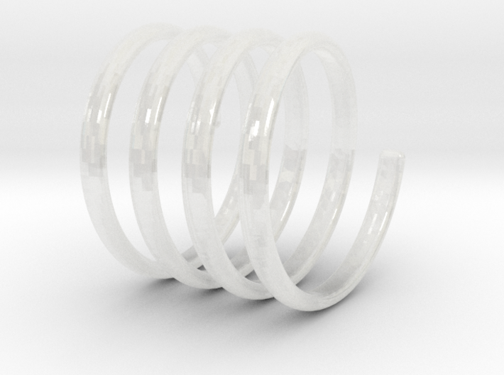 spring coil ring all sizes 3d printed