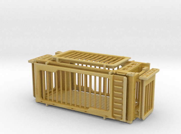 H0 Saur Cage Container 3d printed 