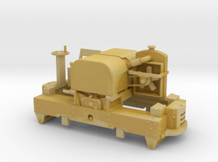 7mm scale plate-frame simplex with hollow bonnet 3d printed
