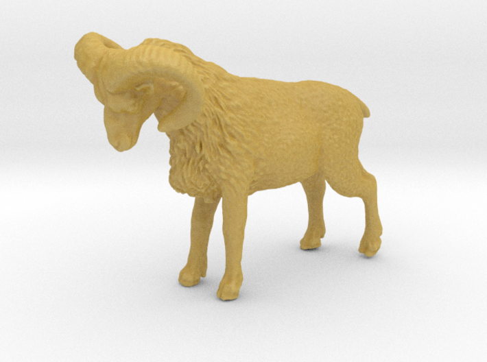 N Scale (1:160) Bighorn Sheep Ram 3d printed 