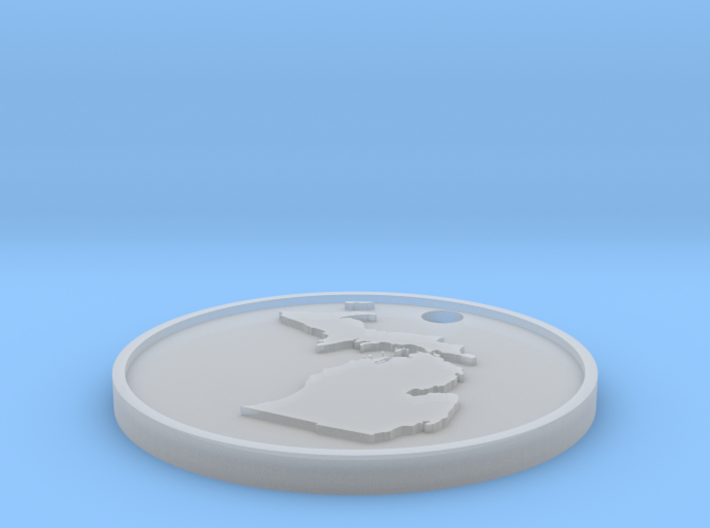 Customizable Coin Tag: Michigan Edition 3d printed