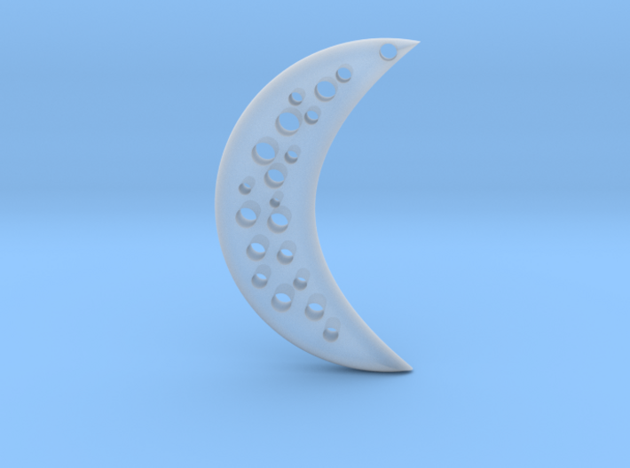 Moon Earring 3d printed