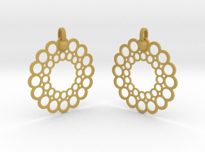 Rings Earrings 3d printed