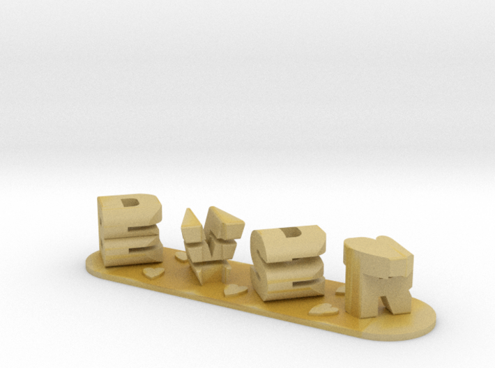 Best Dad Ever 3D Ambigram Father's Day Gift 3d printed
