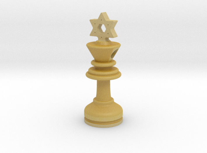 MILOSAURUS Jewelry David Star Chess King Pendant 3d printed