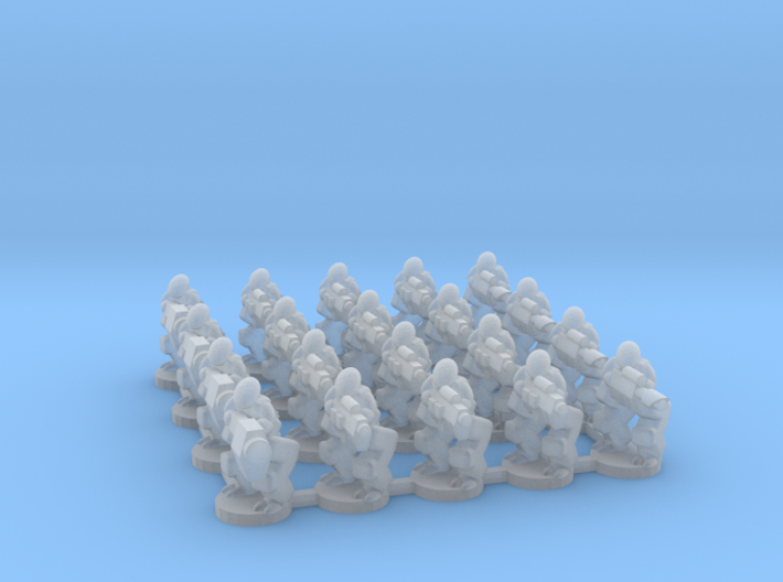6mm - R.I.F.T (Reanimated Infantry Fire Team) x 20 3d printed