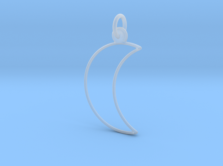 Moon Pendant - Keychain 3d printed