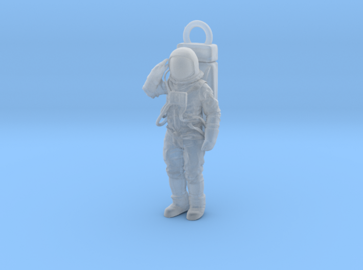Fine Detail Neil or Buzz A7L SpaceSuit Pendant 3d printed