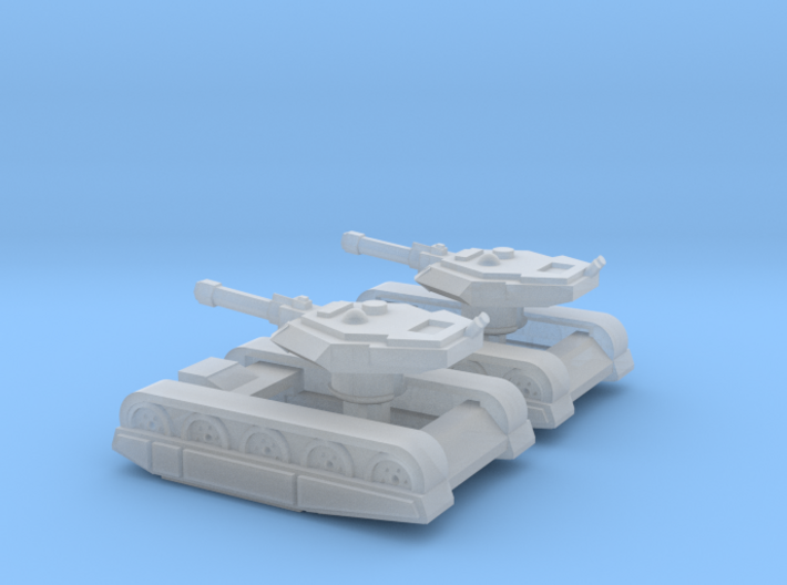 2x Erets Mk1 Battle Tank (one medevac) 3d printed