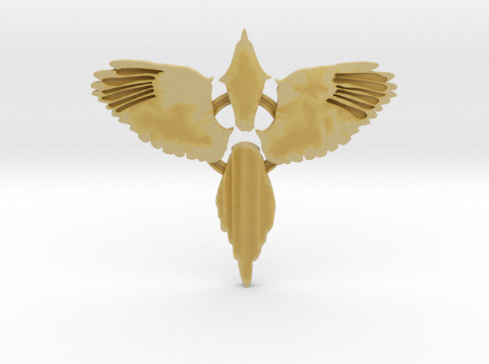 Magpie Pin (no spike) 3d printed 