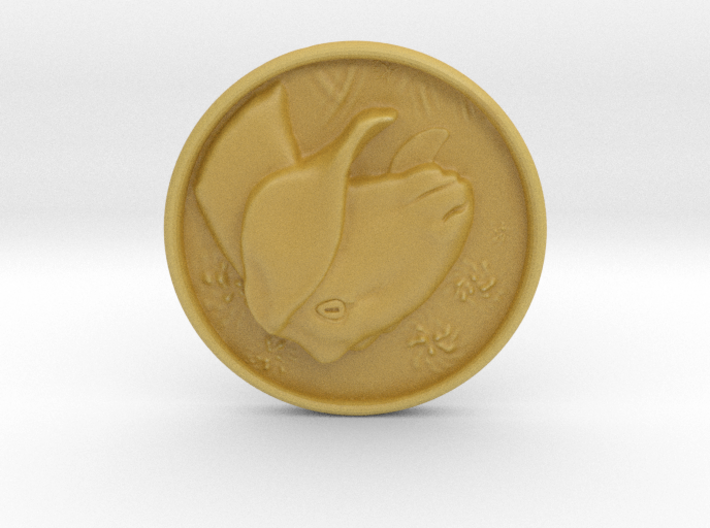 Nubian Doe Coin 3d printed