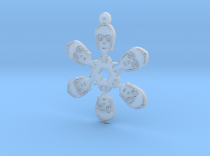 Nerdy Snowflakes - C-3PO - 3in 3d printed