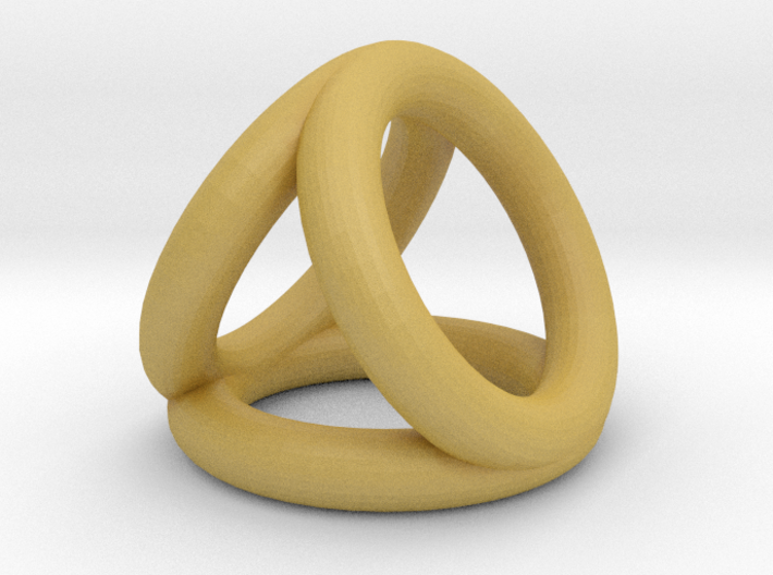 Scarf buckle triple ring with diameter 25mm 3d printed